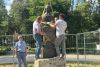 В Пензе бюст Лермонтова увезли из сквера на реставрацию