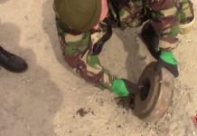В Пензе нашли мину около понтонного моста