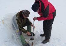 На водоемах Пензы толщина льда достигает 20 см