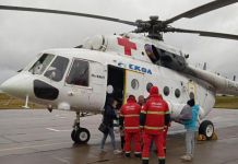 До конца года вертолет санавиации совершит минимум два вылета