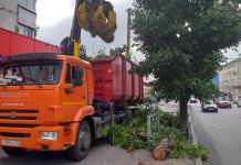 В Пензе коммунальщики ликвидируют последствия ураганного ливня