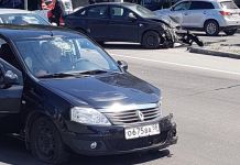 В Пензе на Карпинского произошла жесткая авария с двумя иномарками