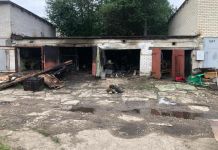В Заречном сгорело несколько гаражей