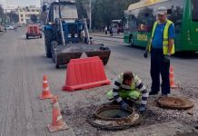 В Пензе идет ремонт дороги на улице Свердлова