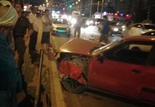 В Пензе пьяный болельщик разбил три машины, - соцсети