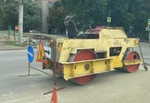 В Пензе у памятника Победы образовалась большая пробка