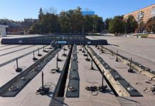 В Пензе светомузыкальный фонтан стали готовить к зиме