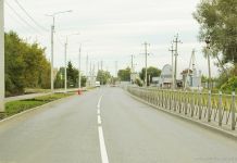 В Пензе нанесли разметку на дороге по улице Рябова