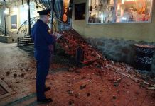 В Пензе обрушилась стена здания бывшего магазина Будылина
