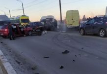 В Пензе на Сурском мосту произошло крупное ДТП
