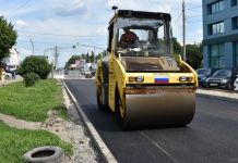 В Пензе идет ремонт дороги на улице Бакунина