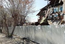 Дом №35 на улице Ударной практически полностью рухнул. ФОТО