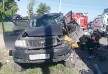 Под Пензой столкнулись Volvo и «УАЗ-Патриот»