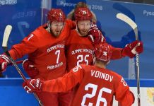 Сборная России по хоккею прошла в полуфинал 