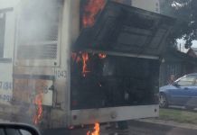 Появились подробности о возгорании автобуса