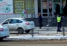 Шокирующее видео: «Гранта» врезалась в пешеходов на Коммунистической