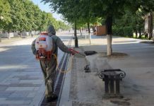 Продолжается дезинфекция общественных пространств