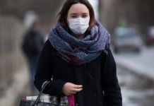  Маска снижает вероятность заражения инфекциями в 1,8 раза 
