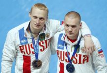 Прыжки в воду не принесли медалей