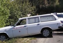 Под Пензой автомобиль медслужбы вылетел в кювет 