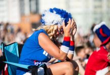 Пензенцы следили за трансляцией матча Россия - Уругвай 