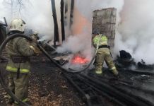 В СНТ Пригородное горят надворные постройки