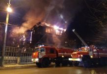  В Пензе  горит  жилая  трехэтажка