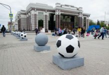 В центре Пензы неизвестные искромсали футбольные мячи 