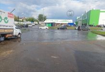 В Арбеково прошел сильный ливень с градом