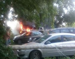 В Пензе во дворе дома сгорела «Газель»