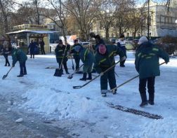 Пешеходные зоны в городе будут чистить до выхода людей на работу