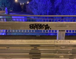 В Пензе вандалы изрисовали обновленный Бакунинский мост