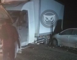 На пензенском участке трассы М5 после ДТП встал транспорт