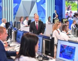 Началась прямая линия с президентом России Владимиром Путиным