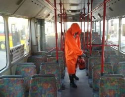 В Пензе начали дезинфицировать общественный транспорт