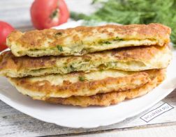 Сырные лепёшки на кефире 