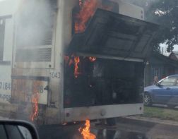 Появились подробности о возгорании автобуса
