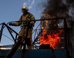 Зареченские пожарные отработали навыки на огневой полосе