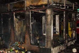В Пензе сгорел остановочный павильон