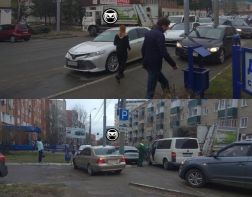 В  центре Пензе в ДТП попал мусоровоз