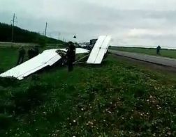 Появилось видео с места падения самолета в Пензенской области