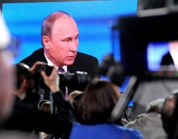 Пензенские журналисты участвуют в пресс-конференции Владимира Путина
