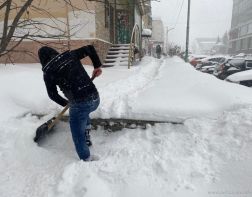 В Пензе более 2000 дворников очищают от снега пешеходные зоны