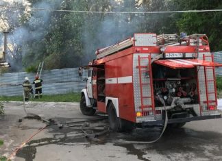 В Пензе горело Митрофановское кладбище.ВИДЕО