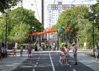На Олимпийской аллее открылся парк «Союз»