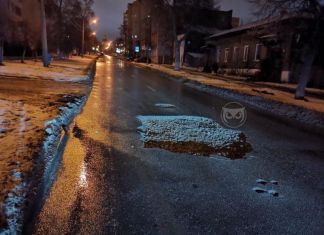 В Пензе на Богданова проваливается  асфальт