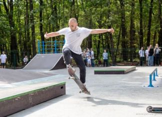 На Олимпийской аллее открылся скейт-парк