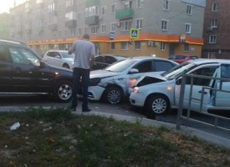 В Пензе произошло тройное ДТП с участием такси