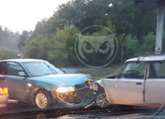 В Пензе на Ахунском переезде произошла жесткая авария.ВИДЕО 