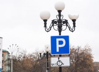 В Пензе водитель дорогой иномарки выехал с платной парковки через газон.ВИДЕО 